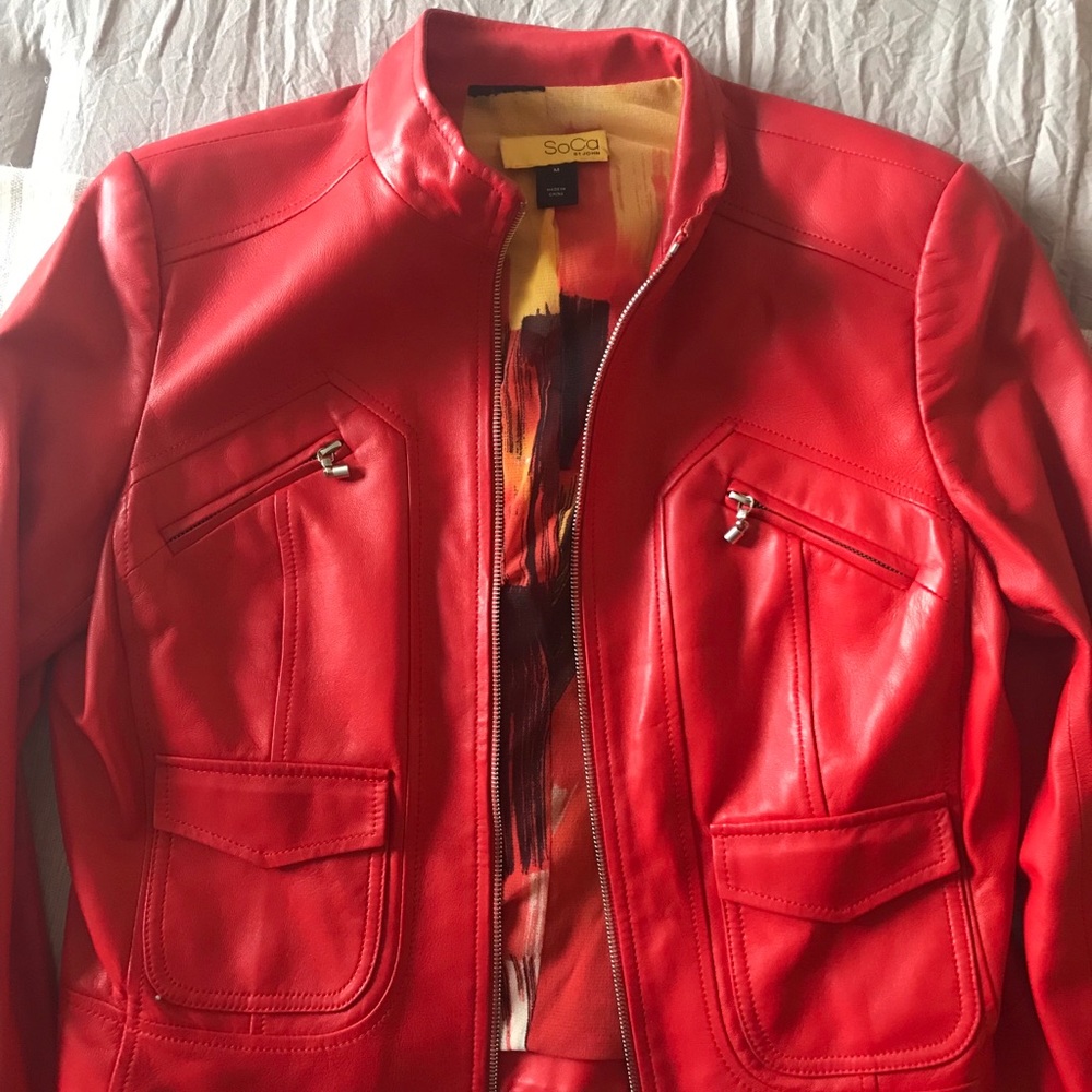100% real leather jacket